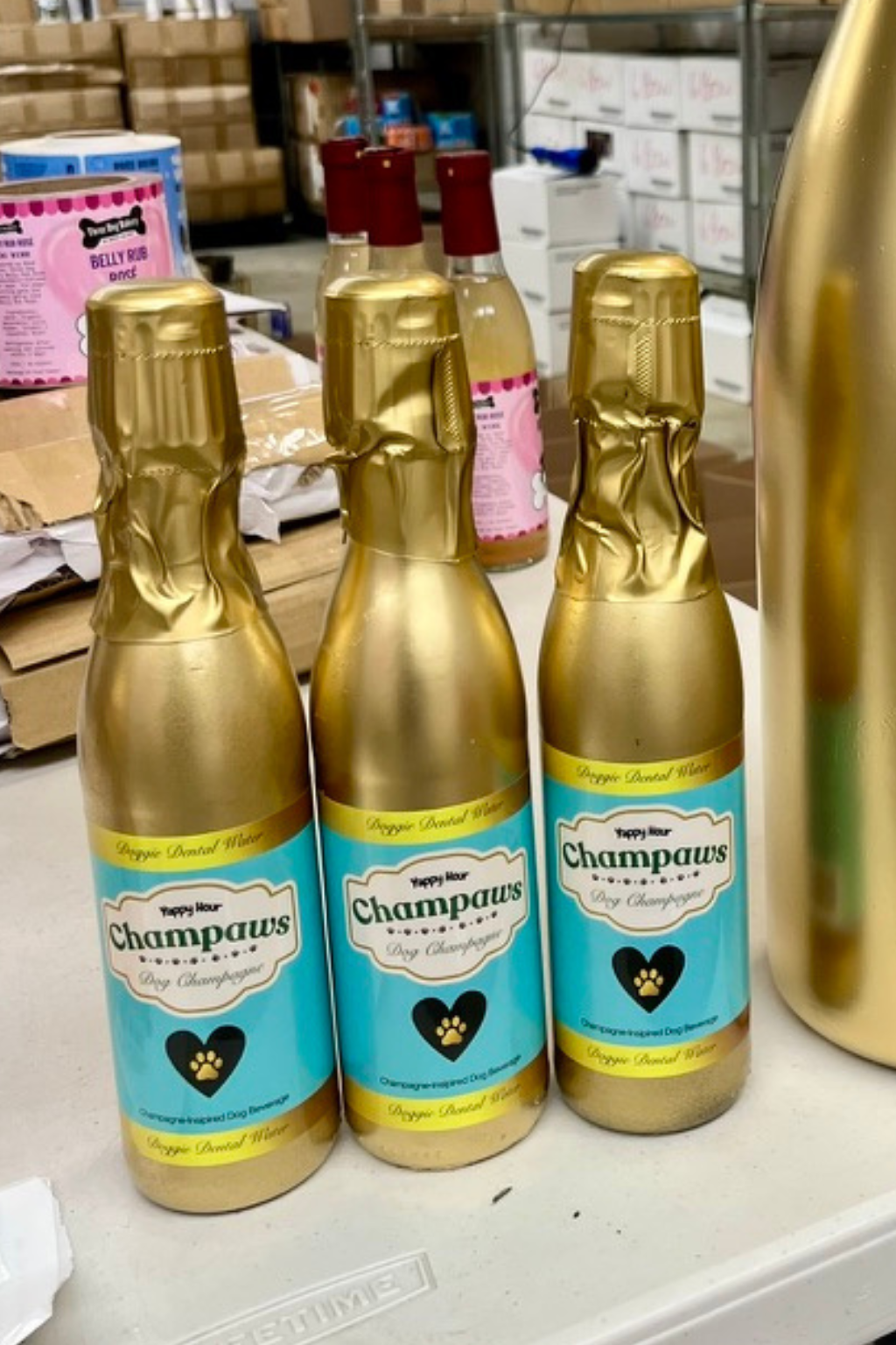 Champaws Dog Champagne
