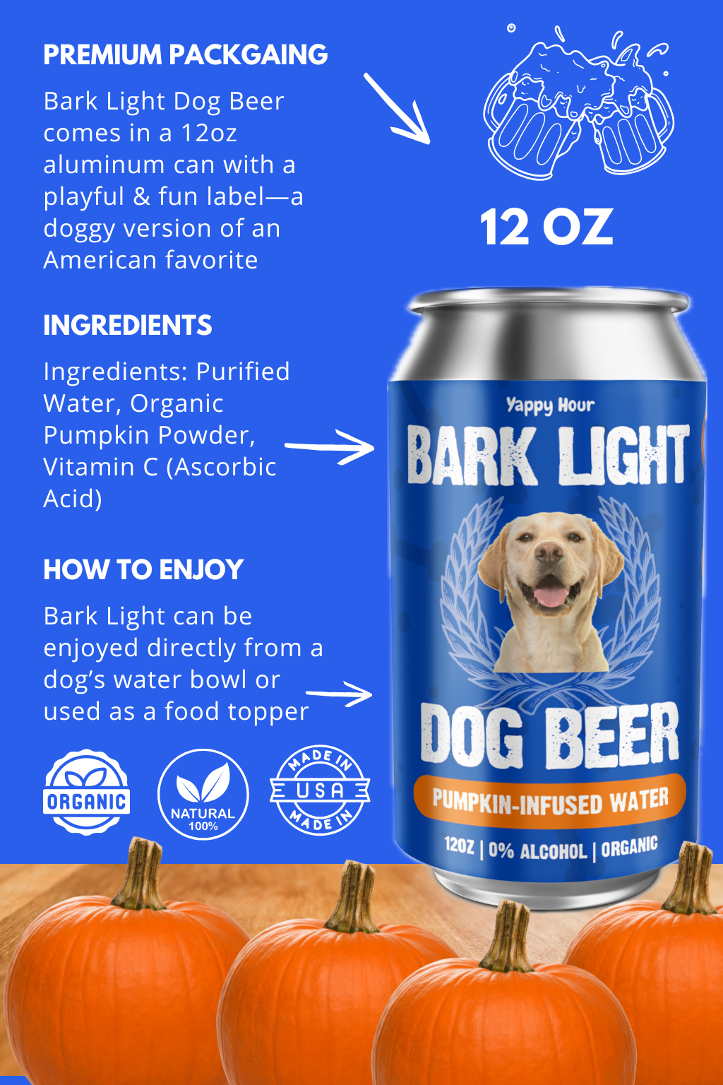 Bark Light Dog Beer | 4ct
