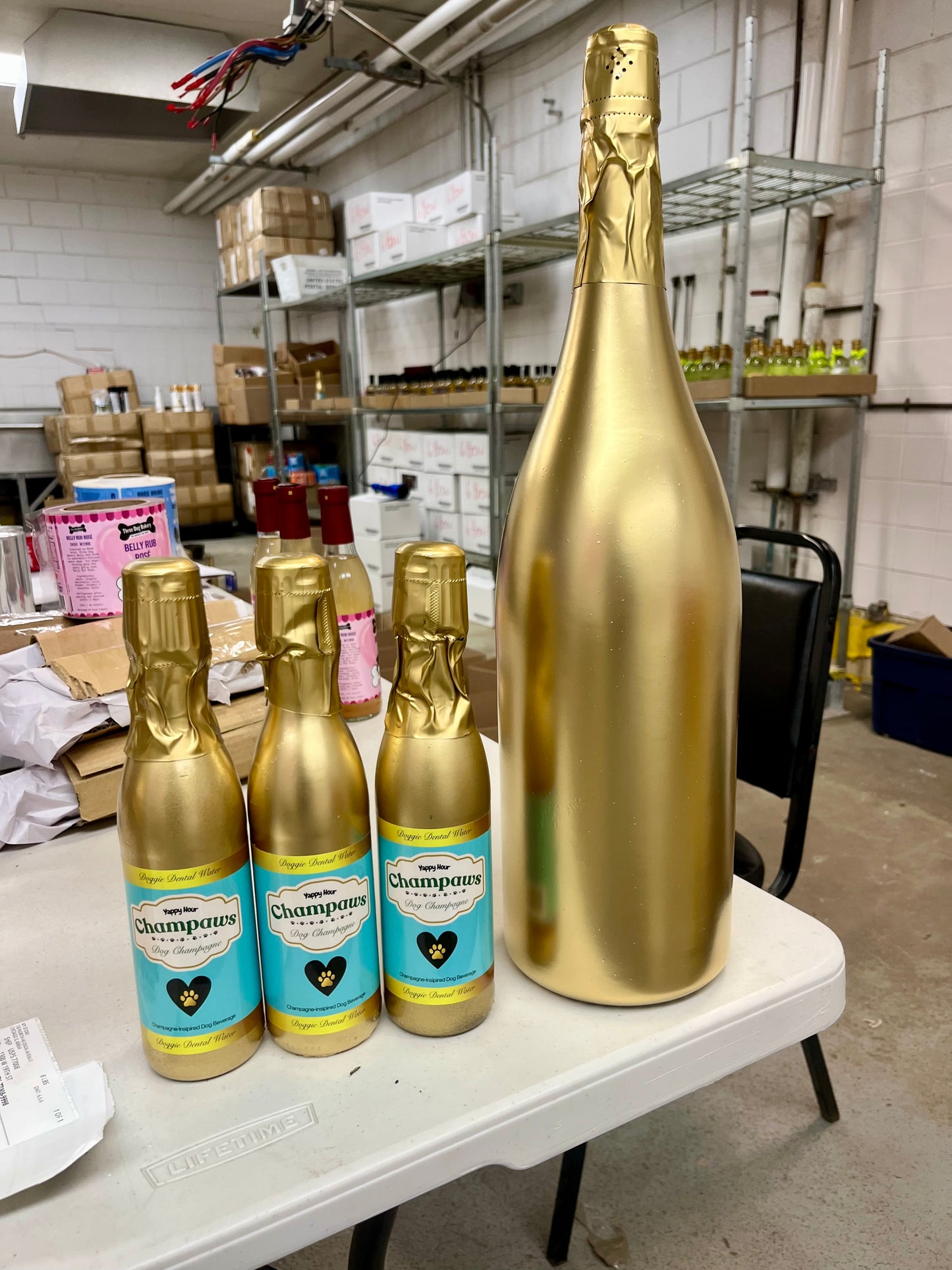 Champaws Dog Champagne